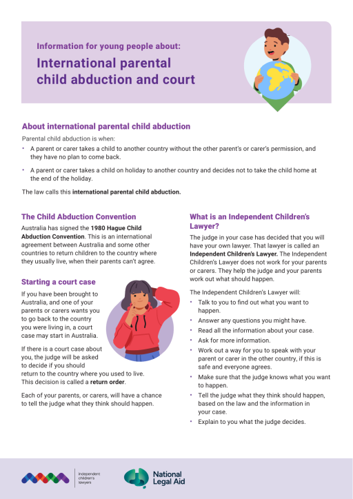 Thumbnail of International parental child abduction and court